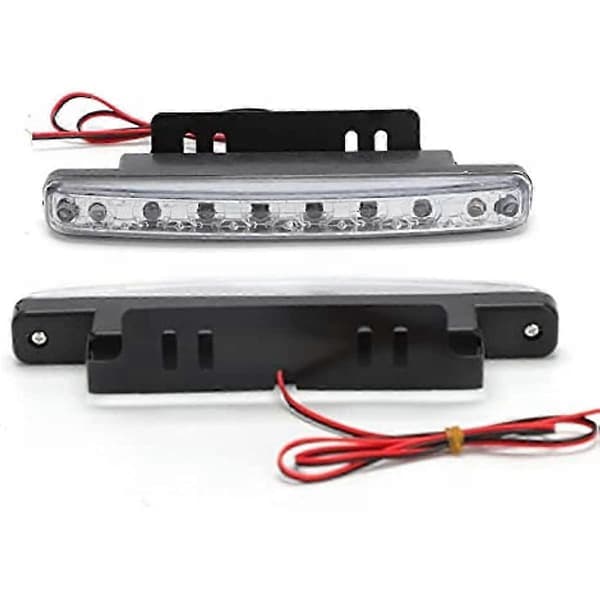 LED Varselljus Bil 8 LED 12 V Varselljus Universal