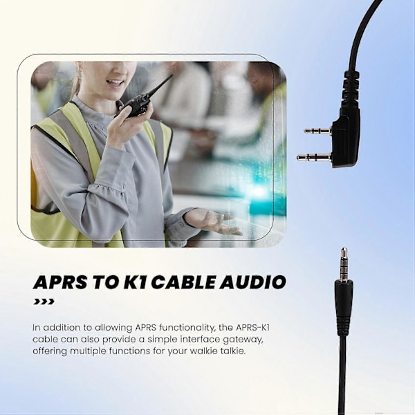 APRS til K1 Kabel Audio Interface Linje Walkie Talkie Forbindelseskabel til APRSpro APRSDroid
