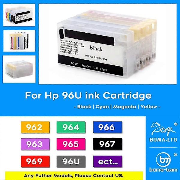 hg 962 963 964 965 Blækpatron med Auto Reset Chip til Hp OfficeJet Pro 9010 9012 9013 9014 9015 9016 9018 9019 9020 9022 9023