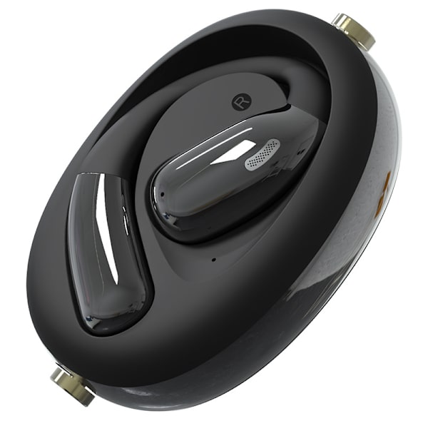 AI Oversættelseshovedtelefoner - Hvid A60 Open-Ear Trådløs Bluetooth Sort