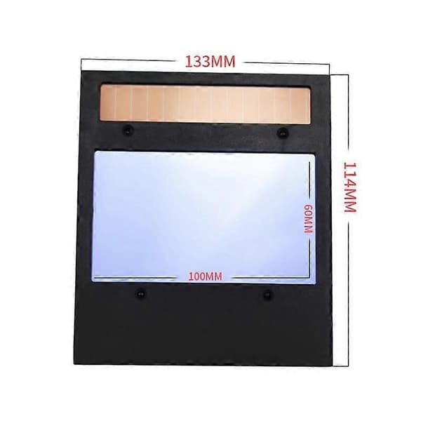 Svetslins Solcell Automatisk LCD Dimning Svetshjälm Filter Glasögon Svetslins Panel Ersättningsfilter