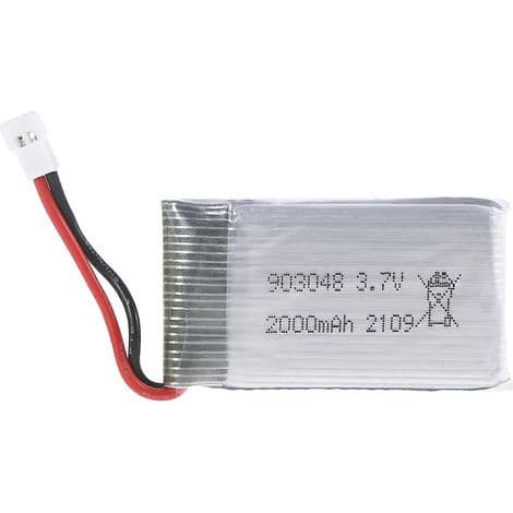 3.7V 2000mAh Li-ion Batteri 903048 med USB-oplader til KY601S H11D H11C RC Droner - Reservedele