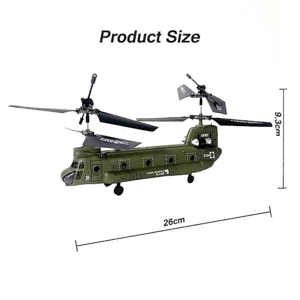 RC Helikopter S026H Dubbelpropeller Flygplan med fast höjd Transportflygplan RC Flygplan Fjärrkontroll Leksaker Present till Barn