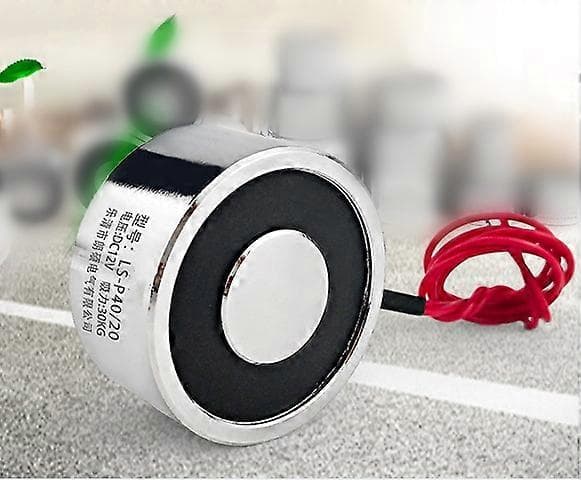 Metall 30kg elektrisk lyftmagnet Fast elektromagnet 12V DC
