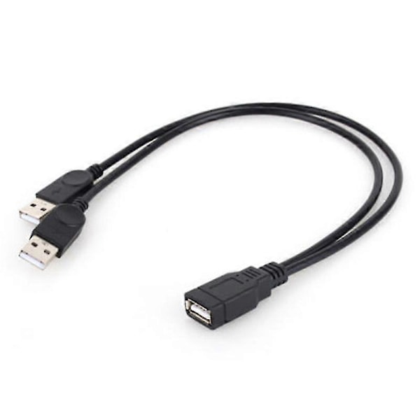 Ny USB 2.0 1 Hunn Til 2 Hann Y-Splitter Data Synkronisering Ladeforlengelseskabel SHYTMV