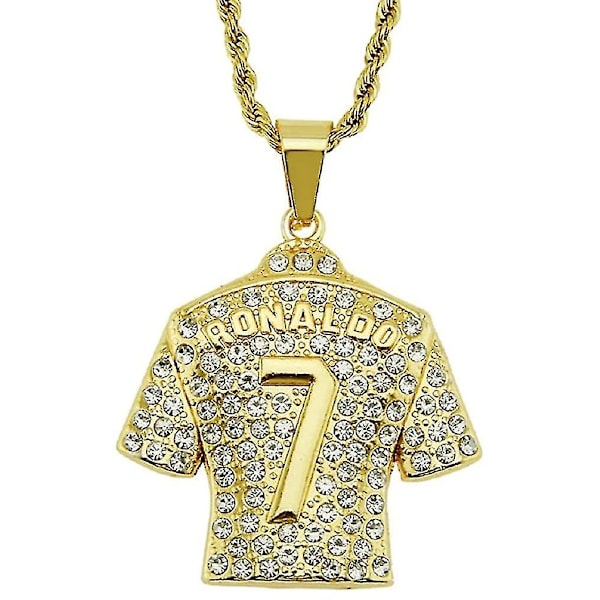 Jersey-kaulakoru miehille, Hip Hop Ronaldo No. 7 Jersey-kaulakoru