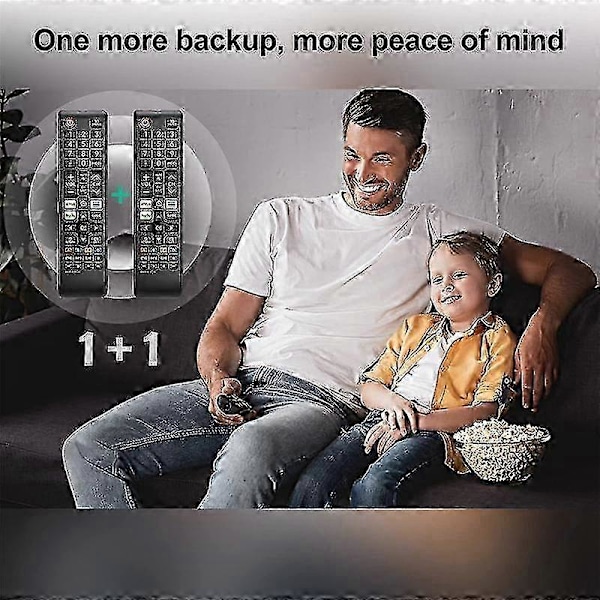 Universal Fjärrkontroll för Alla TV-apparater, Ersättningskompatibel för Alla Smart TV, LED, LCD, HDTV, 3D, Seri