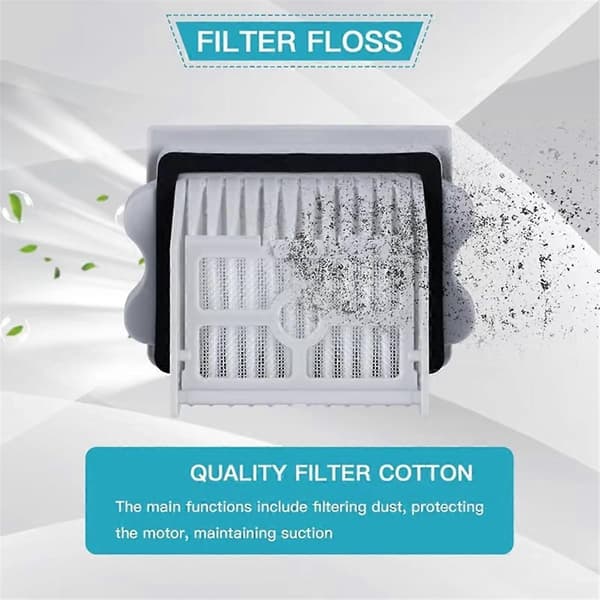 Tilbehørssett for Roborock Flexi/Flexi Lite/Flexi Pro våt/tørr støvsuger med børsteruller HEPA