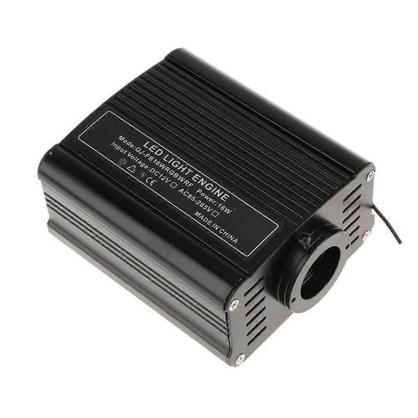 16W RGBW Lyskilde Enhet Optisk Generator med 28 Tasters RF Kontroll - EU Plugg