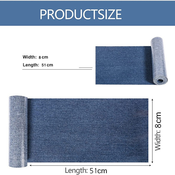 Jeanslapper Broderede 10-pak - 5 Farver x 2