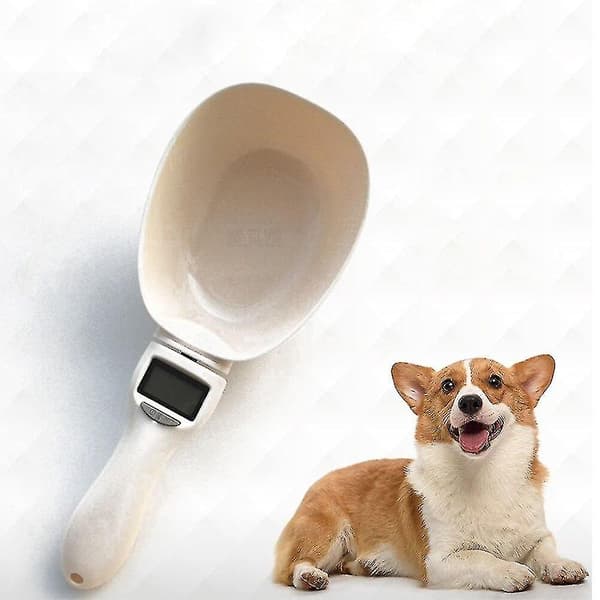 800g/1g Målebæger til kæledyrsfoder til hunde og katte, køkkenvægt, ske til fodring