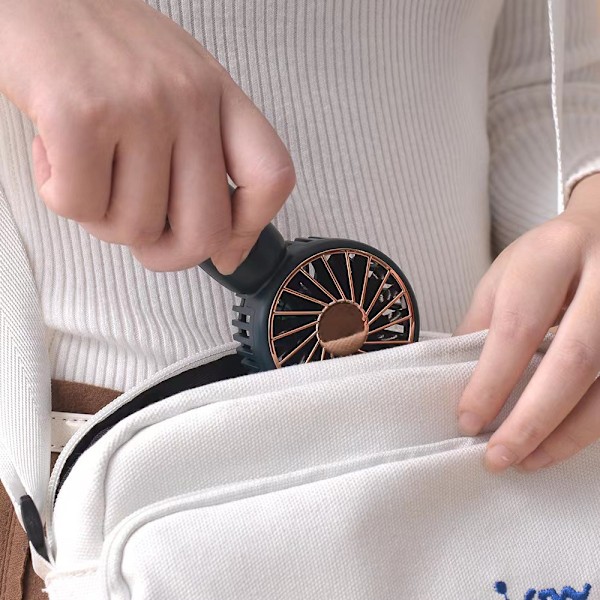 Portabel Mini Fläkt, Handfläkt, Personlig USB Skrivbordsfläkt Handhållen Fläkt blå