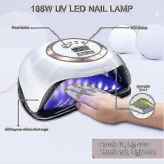 168w Uv Led L Lampe L Tørrelampe 4 R Indstilling Auto Sensor--(niubi) #YoGu