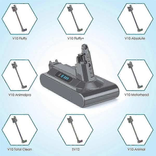 Udsøgt Erstatning V10 Batteriadapter 25.2V+Filter til V10 SV12 V10 V10 Animal Absolute Påmindelse