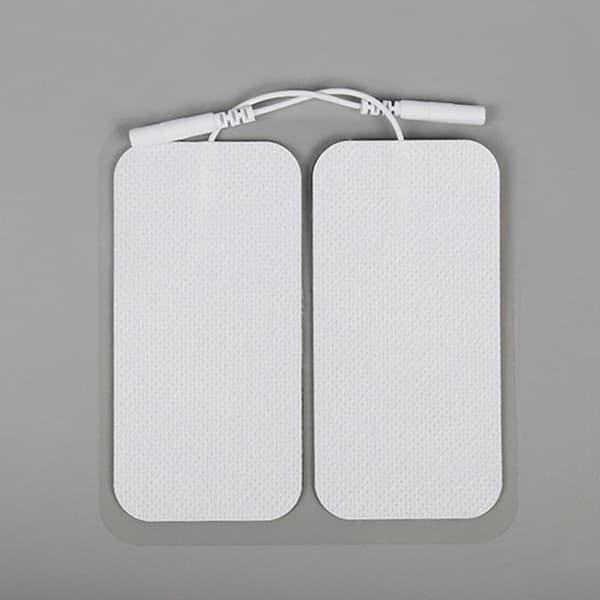 10-pack TENS/EMS elektrodplattor - Elektroder för massageinstrument Vit 5 x 9 x 0,5 cm