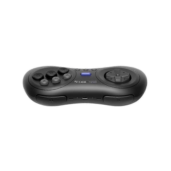 2025 M30 2.4G Trådløs Gamepad til Original Sega Mega Drive/Genesis Sort (Platform: Sega Mega Drive) Enkelt