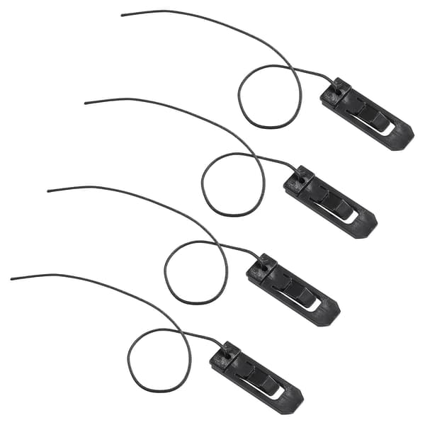 VILLCASE Sup Split Surfer Fin Clip Surfboard Haleklips Beslag Surfboard Tilbehør (Svart)