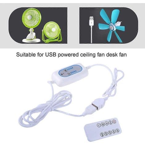 200 cm 5V USB-kabel, justerbar hastighet, 2/4/6/8/12 timers timer for USB-bordvifte