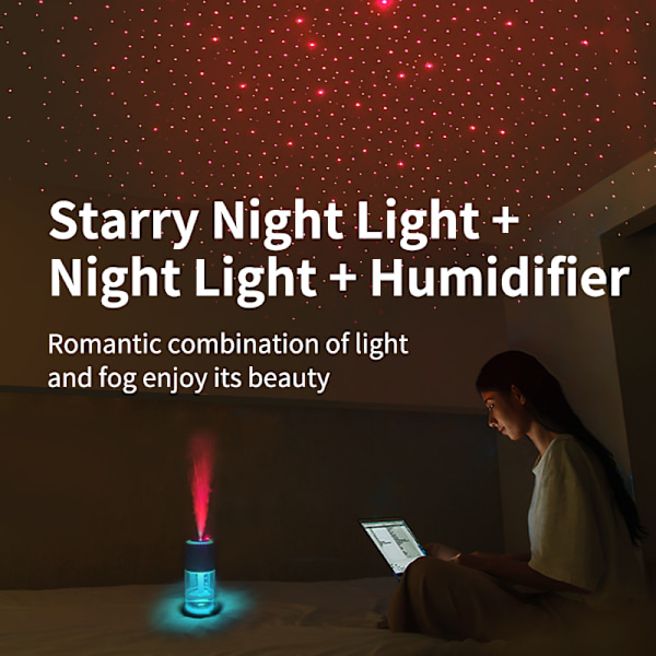 Starry Sky Humidifier: Projector & Air Purifier Pink