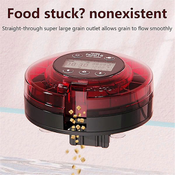 Akvarium Automatisk Fiskefôrautomat Automatisk Matdispenser med Timer Oppladbar Timer Fôrautomat med US