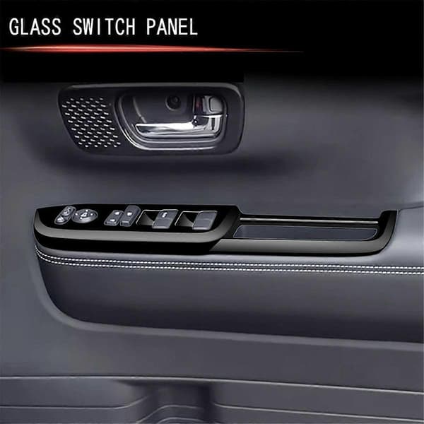 Bilfönsterhissbrytare Panel Trim Skydd Dörr Armstöd Skyddspanel för N-BOX 2024 RHD Blank Svart