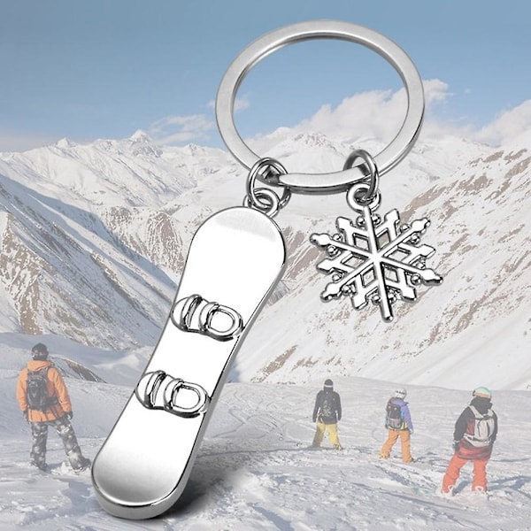 5-pakks Snowboarder Gave 3D Snowboard Nøkkelring Snowboarding Nøkkelring Snowboard Nøkkelring Snowboarder
