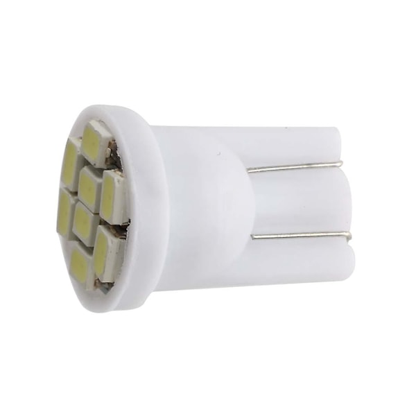 10X T10 194 168 LAMPA LÖK 8 LED VIT FÖR BIL