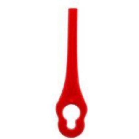 Pakke med 100 PA6 erstatningsblader kompatible med Florabest LIDL gresstrimmer FRTA 20 A1, FAT 18B2, FAT 18B3