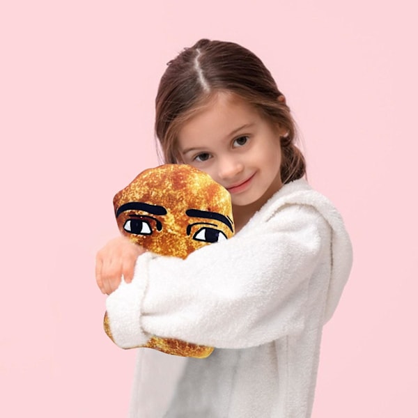 Plush Leksak Kycklingnugget Cartoon Plushie Fylld Docka Sov Kudde Hem Kontor Sovrum Dekoration Barn Vuxna Meme Fans Julgåva