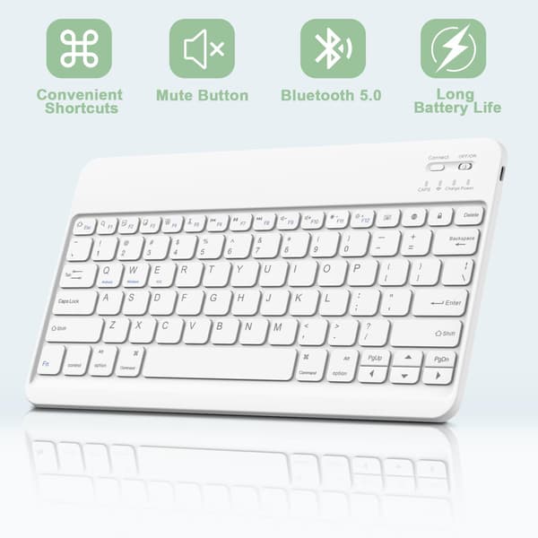 Bluetooth Keyboard Case + Keyboard Compatible with Samsung Tab S6 Lite 10.4 inch - Blue