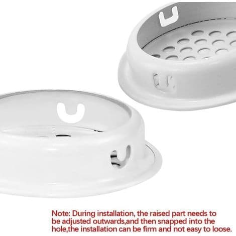 Sæt med 20 runde 35 mm ventilationsgitre i rustfrit stål, velegnet til møbler, køkkener, skabe og garderober