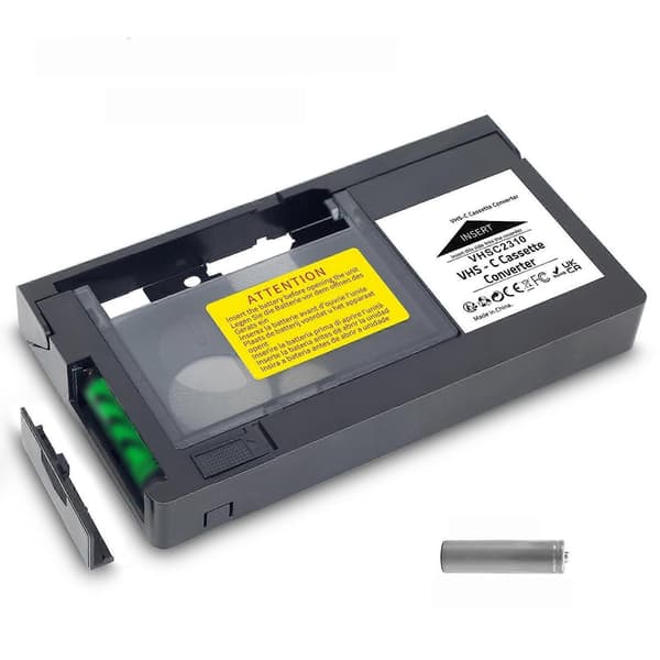 VHS C Kassettadapter Professionell Motoriserad VHS Kassettomvandlare