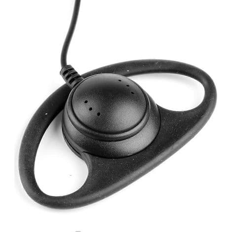 D-form 3,5 mm Jack-øretelefon til Walkie-Talkie og tovejsradio