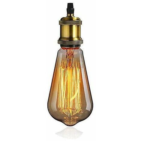 Sæt af 3 Edison Sokkel E27 Spiral DIY Retro Vintage Lampeadaptere til Hængende Lys