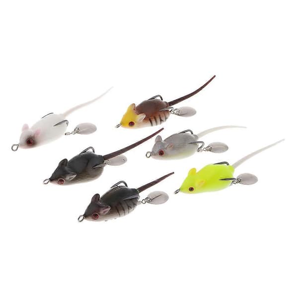 6 st Råttfiskedrag Topwater