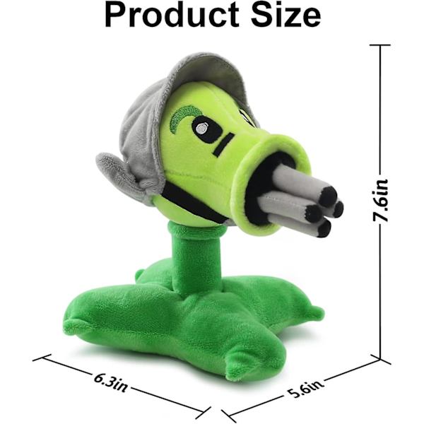 1 Stycke Pvz Botanisk Plyschleksak, Fylld Mjuk Dock Pea Plyschleksak, Perfekt Present Till Halloween Och Jul!
