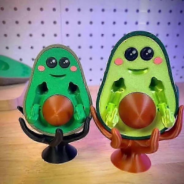 3D-tryckt FCK-You-Cado, 3D-tryckt Dålig Avocado, Tryckt Mellanfingerstaty