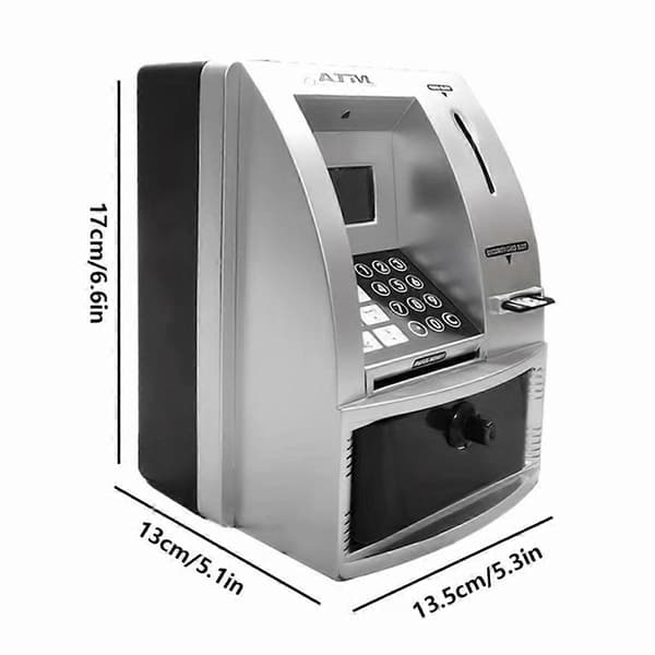 Smart ATM Pengegris til Penge Mini Banknote Stemme ATM Maskine til at Lære Børn Pengehåndtering