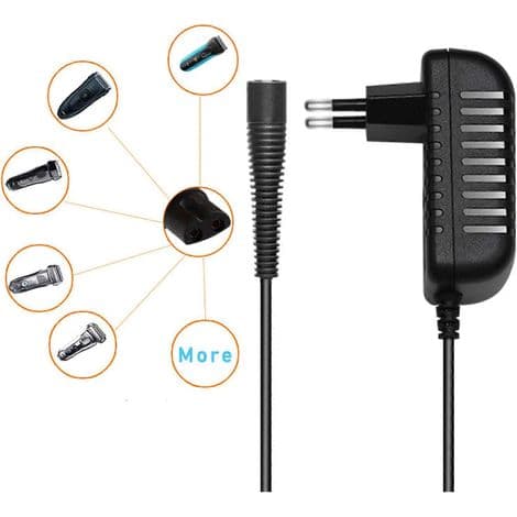 Strømkabel for Braun barbermaskiner 5613 5663 5684 5708 - US strømadapter
