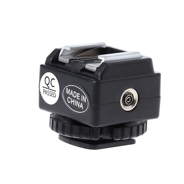 C-N2 Hot Shoe Konverter Adapter PC Sync Port Kit til Nikon Flash til Canon Kamera