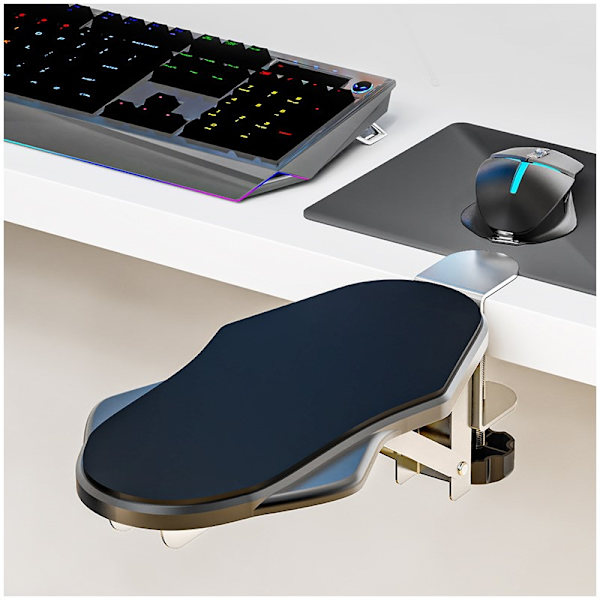 Computer Armrest, Elbow Holder for Desk Black Model Foldable / Rotatable