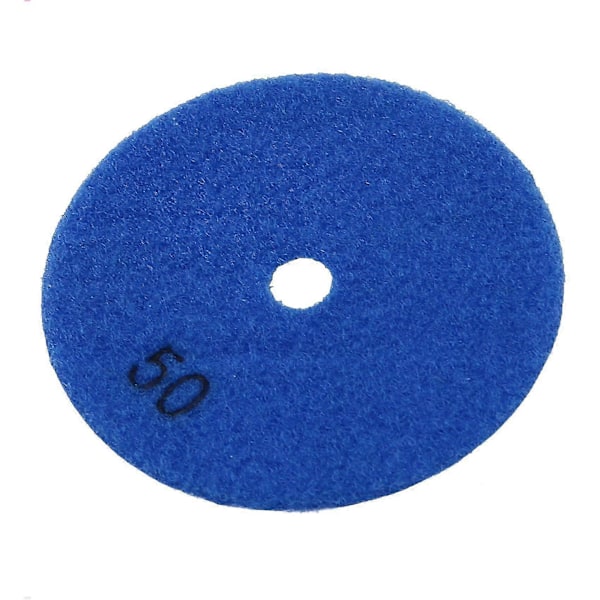 6 st 100 mm (4 tum) Korn 50 Diamant Torrpoleringsrondell Marmor Flexibel Hartsslipplatta Keramisk Stenpoleringsrondell jn