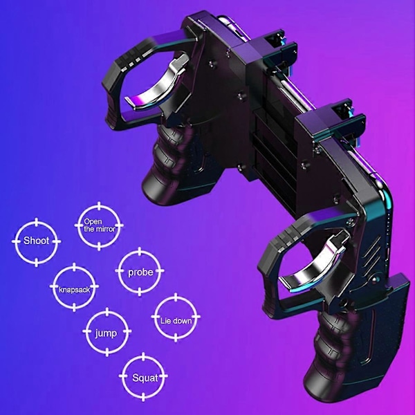 Knapputlösare Utrustning PUBG Mobiltelefon Joystick Gamepad Mobil Spelkontroll
