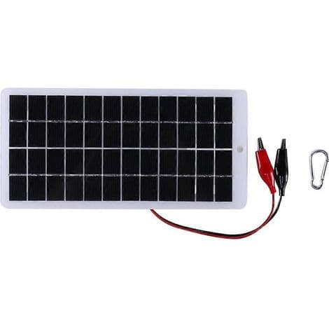 10W 12V polysilicium solpanel til udendørs gør-det-selv-oplader 250x120mm