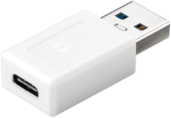 USB-adapter USB-A til USB-C™, hvit