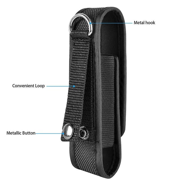Universaali Nylon-vyölampun pidike Holster-pussi Fenix UC30 UC35 E35 3\"-5\" 18650 Mini-taskulamppu