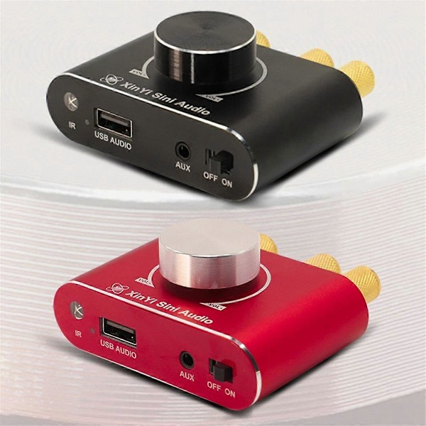 X15H 15WX2 Stereo Digital Power Audio AMP Amplificador Theater Fjernbetjening HIFI 5.1 Bluetooth Forstærker Board Rød