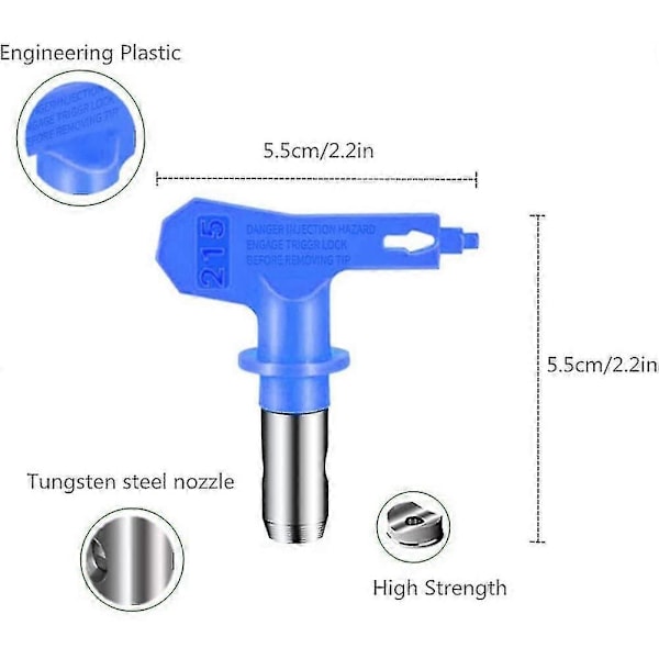 Airless Malerdyser Sæt, reversible Sprøjtespidser Airless Malersprøjte Dysespidser Airless Sprøjtning