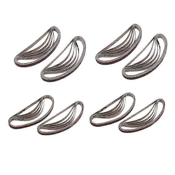 Sæt med 40 Metal Slibende Høj Grit Assorteret Sandpapir Assorterede Kornstørrelser, 80# & 120#