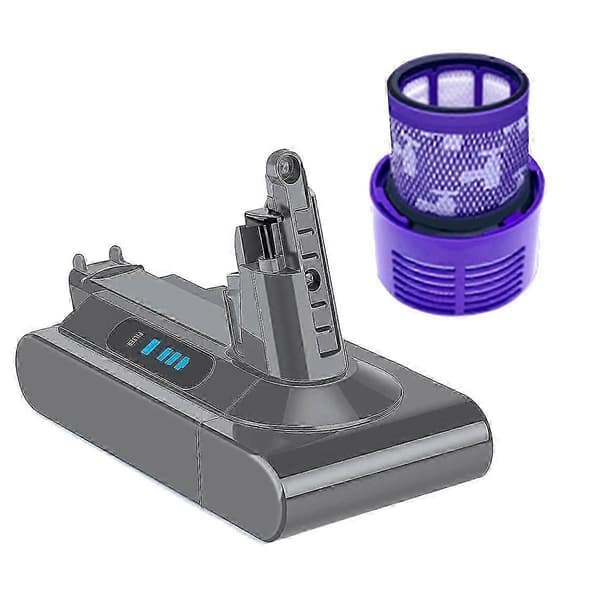 Udsøgt Erstatning V10 Batteriadapter 25.2V+Filter til V10 SV12 V10 V10 Animal Absolute Påmindelse